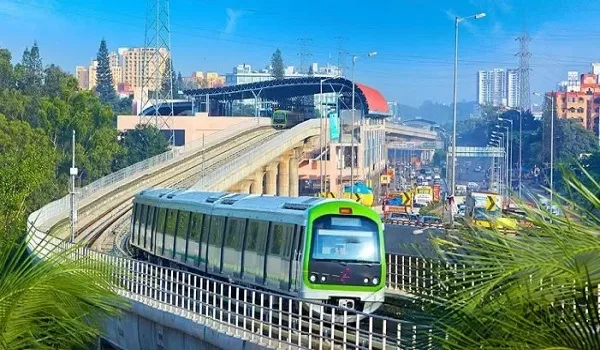 Namma Metro line serving East Bengaluru, with KR Puram and Whitefield metro stations within approximately 5–10 km of Sattva Courtyard